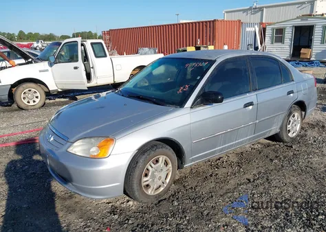 2001 Honda Civic Lx from USA, damaged, VIN 2HGES15561H548271